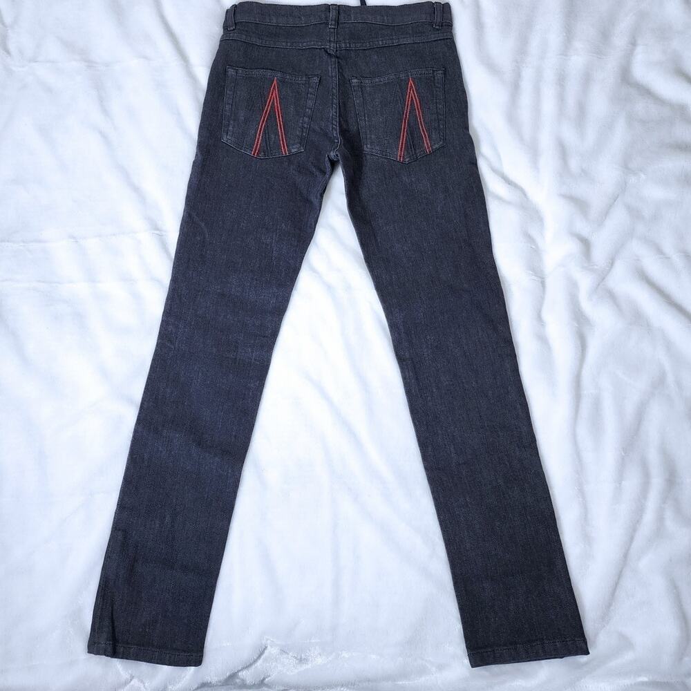 Moncler Boys Contrast Sportivo Jeans Blue Size 12